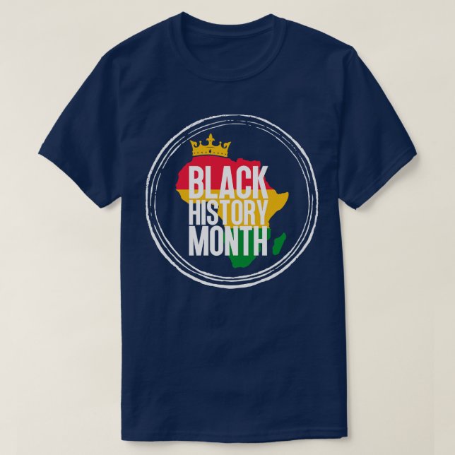 Black history month map 10 T-Shirt (Design Front)