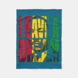 Black History Month Martin Dream Graphic Art Fleece Blanket
