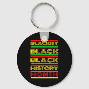 Black History Month Melanin African American Bruh  Key Ring