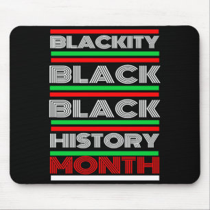 Black History Month Melanin African American Bruh Mouse Pad