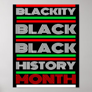 Black History Month Melanin African American Bruh  Poster