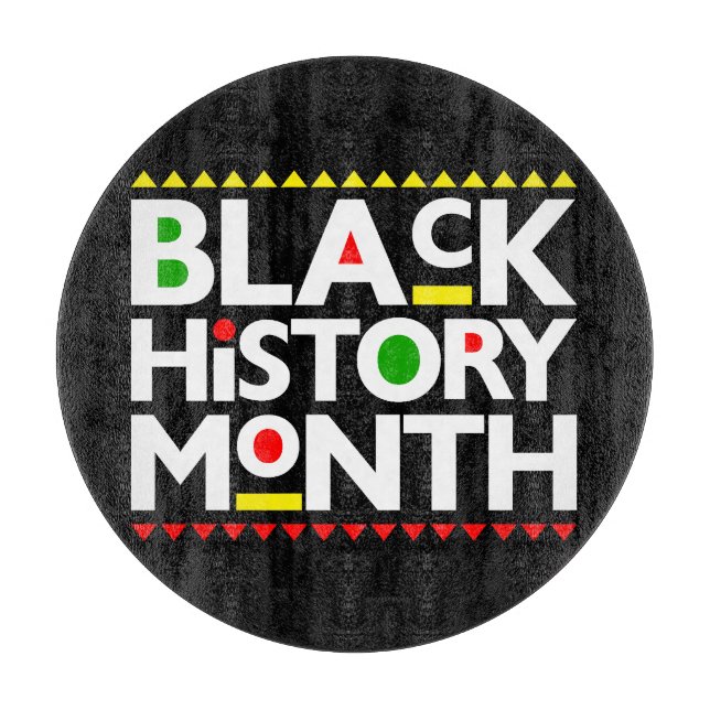 Black History Month Melanin Bruh Sista King Queen Cutting Board (Front)