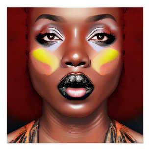 Black History Month Melanin Girl Magic Queen Sista Poster