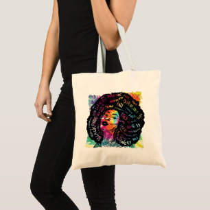 Black History Month - Melanin Girl Tote Bag