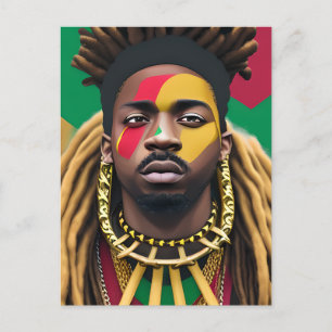 Black History Month Melanin King Bruh Bro Brother Postcard