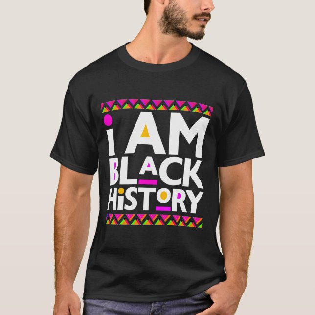 Black History Month Melanin King Queen Men Women B T-Shirt (Front)