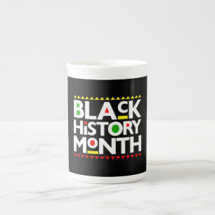 Black History Month Melanin King Queen Sista Bruh Bone China Mug