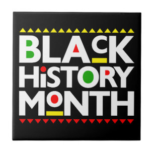 Black History Month Melanin King Queen Sista Bruh Ceramic Tile