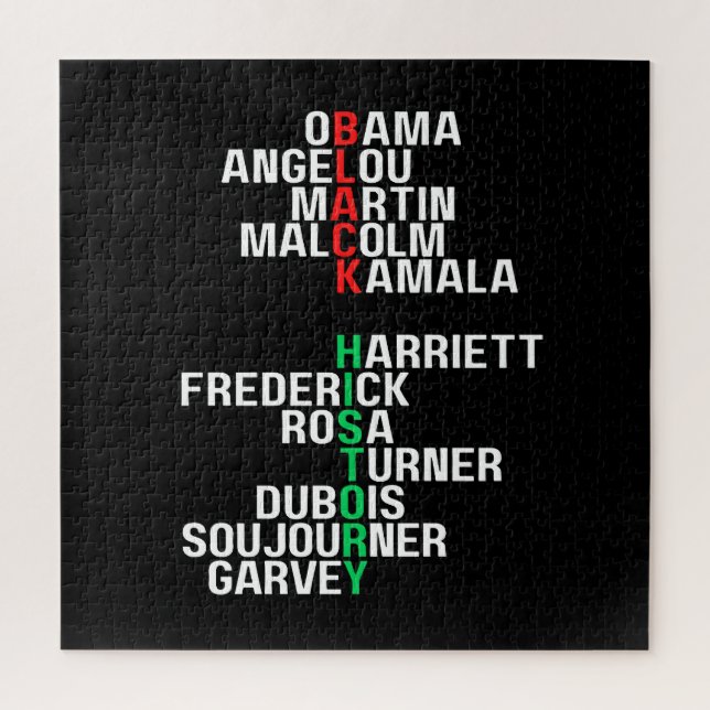 Black History Month Melanin King Queen Sista Bruh Jigsaw Puzzle (Vertical)