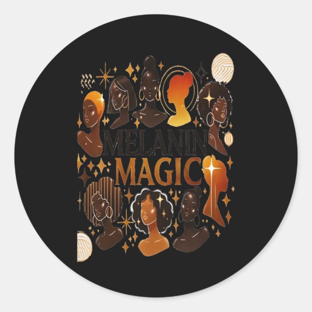 Black History Month- Melanin Magic Sticker  (Front)