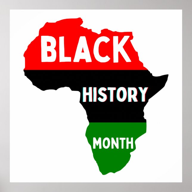 Black History Month Melanin Men Women Boys Girls Poster (Front)