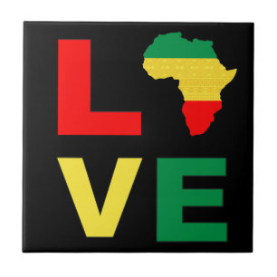 Black History Month Melanin Men Women Girls & Boys Ceramic Tile