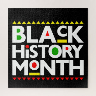Black History Month Melanin Men Women Girls & Boys Jigsaw Puzzle