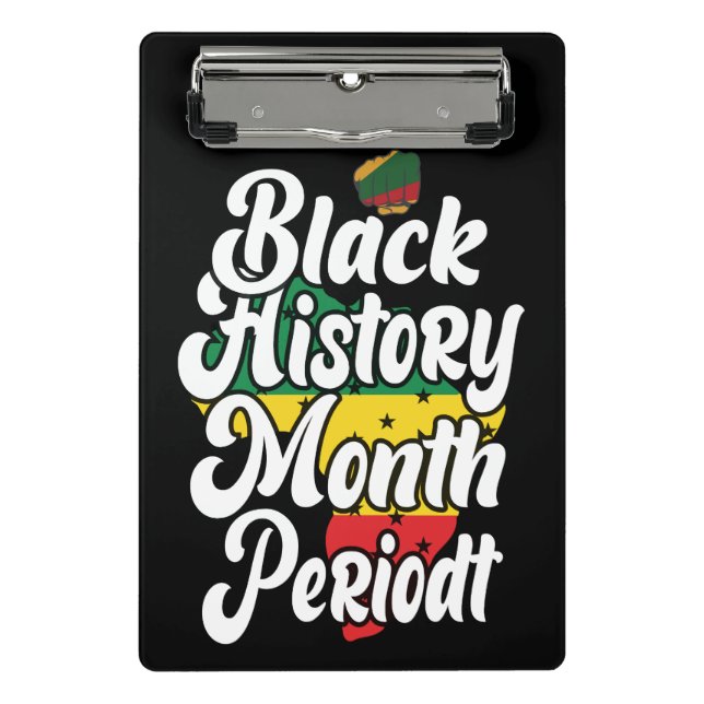 Black History Month Melanin Men Women Girls & Boys Mini Clipboard (Front)