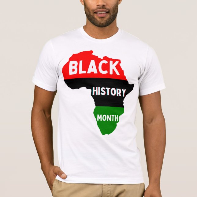 Black History Month Melanin Queen King Africa Love T-Shirt (Front)