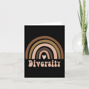 Black History Month Melanin Rainbow Diversity  Card