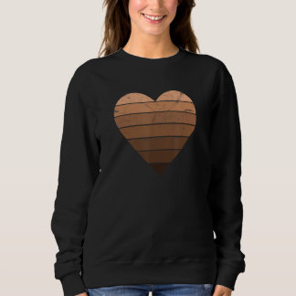 Black History Month Melanin Skin Tone Heart Sweatshirt