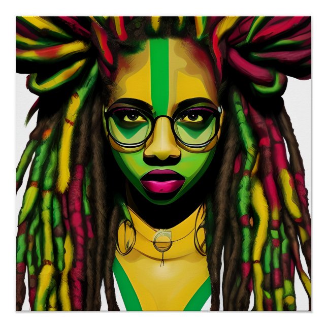 Black History Month Melanin Women Black Girl Magic Poster (Front)