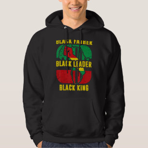 Black History Month Men Black Father Leader King A Hoodie
