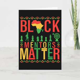 Black History Month Mentors Problem African Americ Card