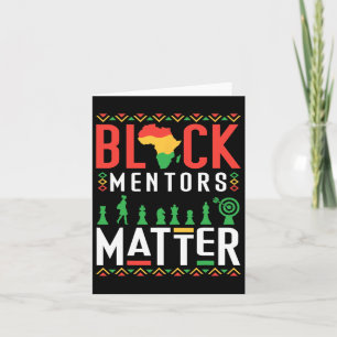 Black History Month Mentors Problem African Americ Card