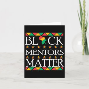 Black History Month Mentors Problem African Americ Card