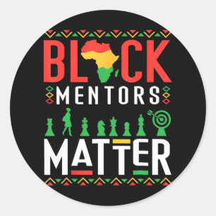 Black History Month Mentors Problem African Americ Classic Round Sticker