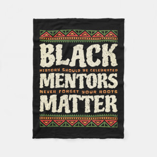 Black History Month Mentors Problem African Americ Fleece Blanket