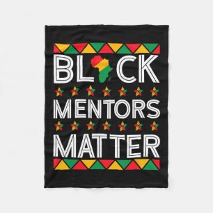 Black History Month Mentors Problem African Americ Fleece Blanket