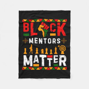 Black History Month Mentors Problem African Americ Fleece Blanket