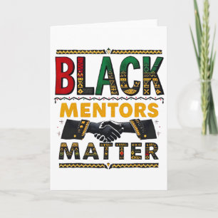 Black History Month Mentors Problem African Herita Card