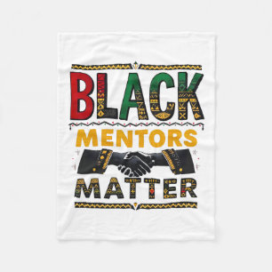 Black History Month Mentors Problem African Herita Fleece Blanket