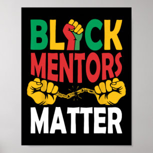 Black History Month Mentors Problem African Herita Poster