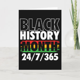 Black History Month - Mlk Day African Roots Civil  Card
