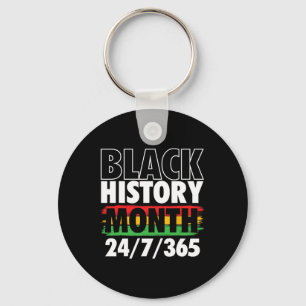 Black History Month - Mlk Day African Roots Civil Key Ring