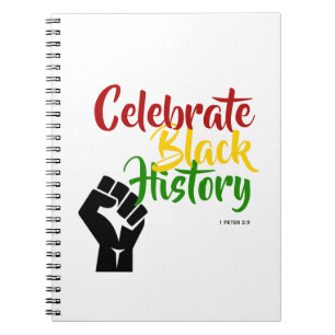 BLACK HISTORY MONTH Motivational Celebrate BHM Notebook