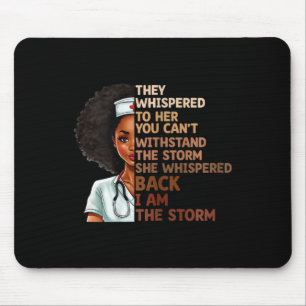 Black History Month Nurse Proud Black African Amer Mouse Pad