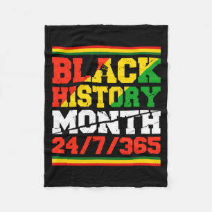 Black History Month One Month Cant Hold Our Histor Fleece Blanket