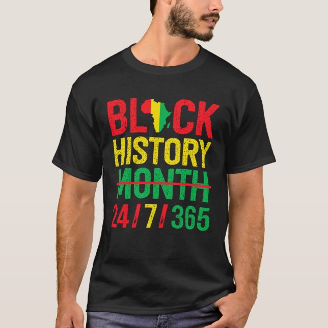 Black History Month One Month Cant Hold Our Histor T-Shirt (Front)