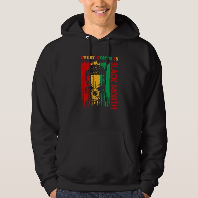 Black History Month outfit Every Month is Black Mo Hoodie (Front)