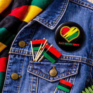 Black History Month Pan-African Pride Button