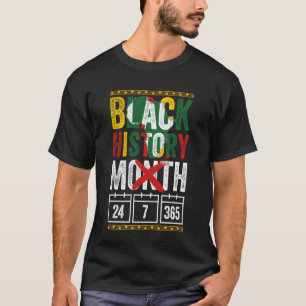 Black History Month Patriotic African American Men T-Shirt