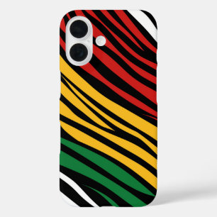 Black History Month Pattern iPhone 16 Case