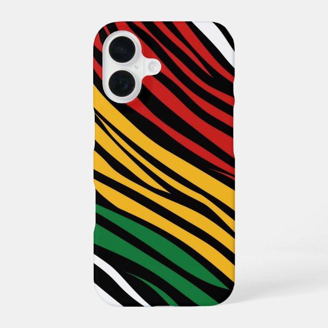 Black History Month Pattern  iPhone 16 Case (Back)