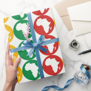 Black History Month Pattern Wrapping Paper