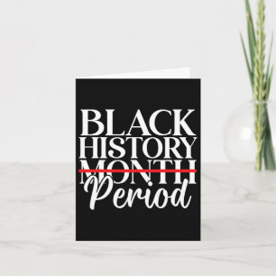 Black History Month Period African American Women Card