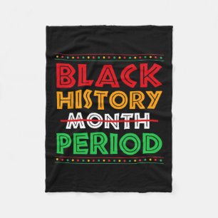 Black History Month Period African American Women Fleece Blanket