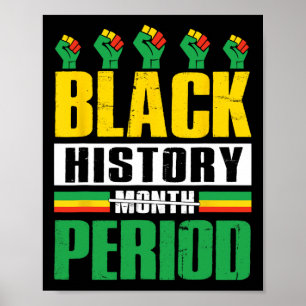 Black History Month Period Bhm African American Pr Poster