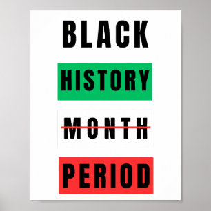 Black History Month Period Poster