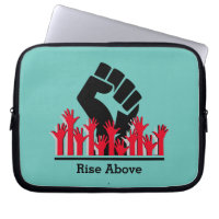 Black History Month Power Fist RISE ABOVE Custom